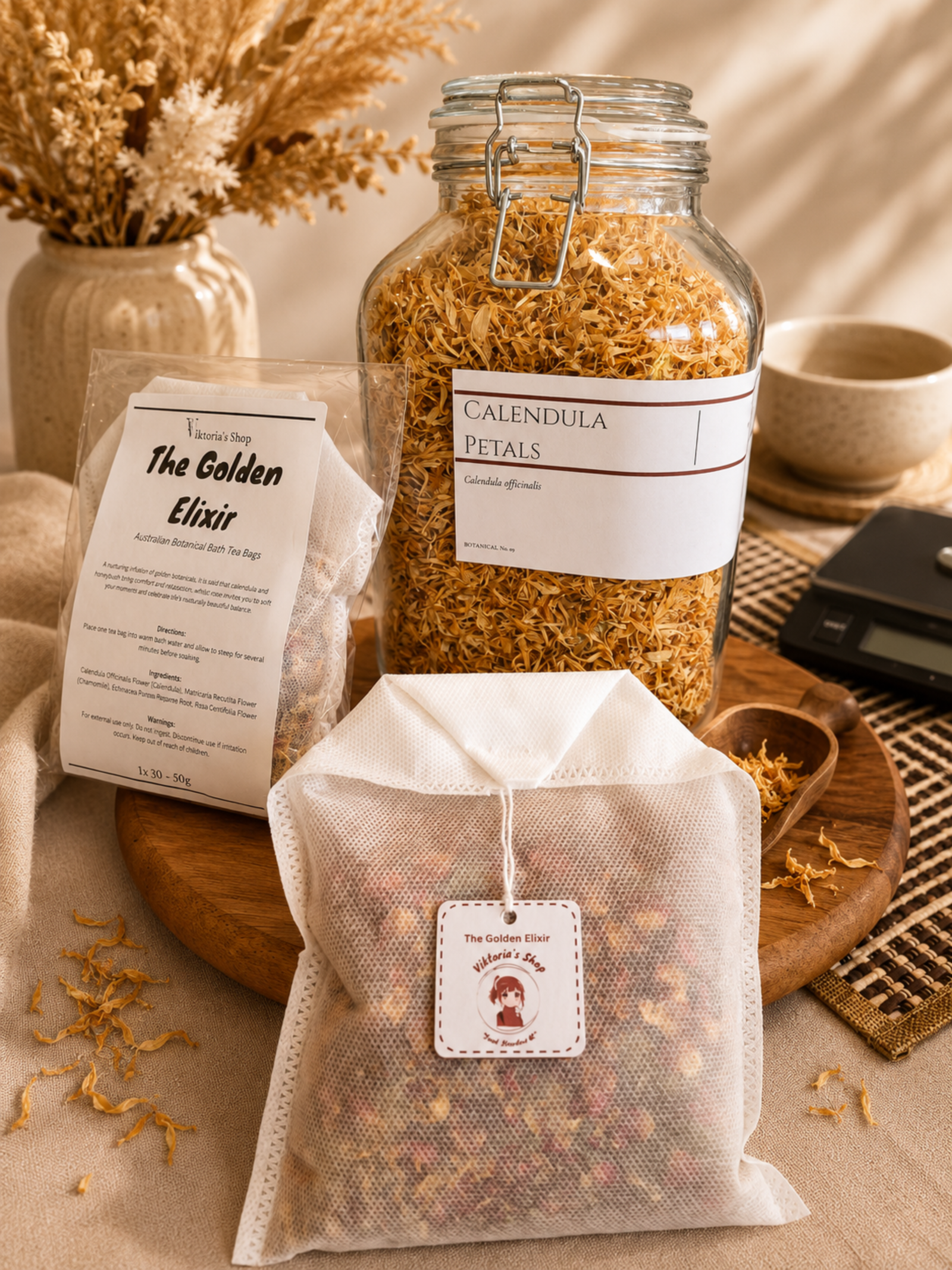 The Golden Elixir Bath Tea Bag - Image 3
