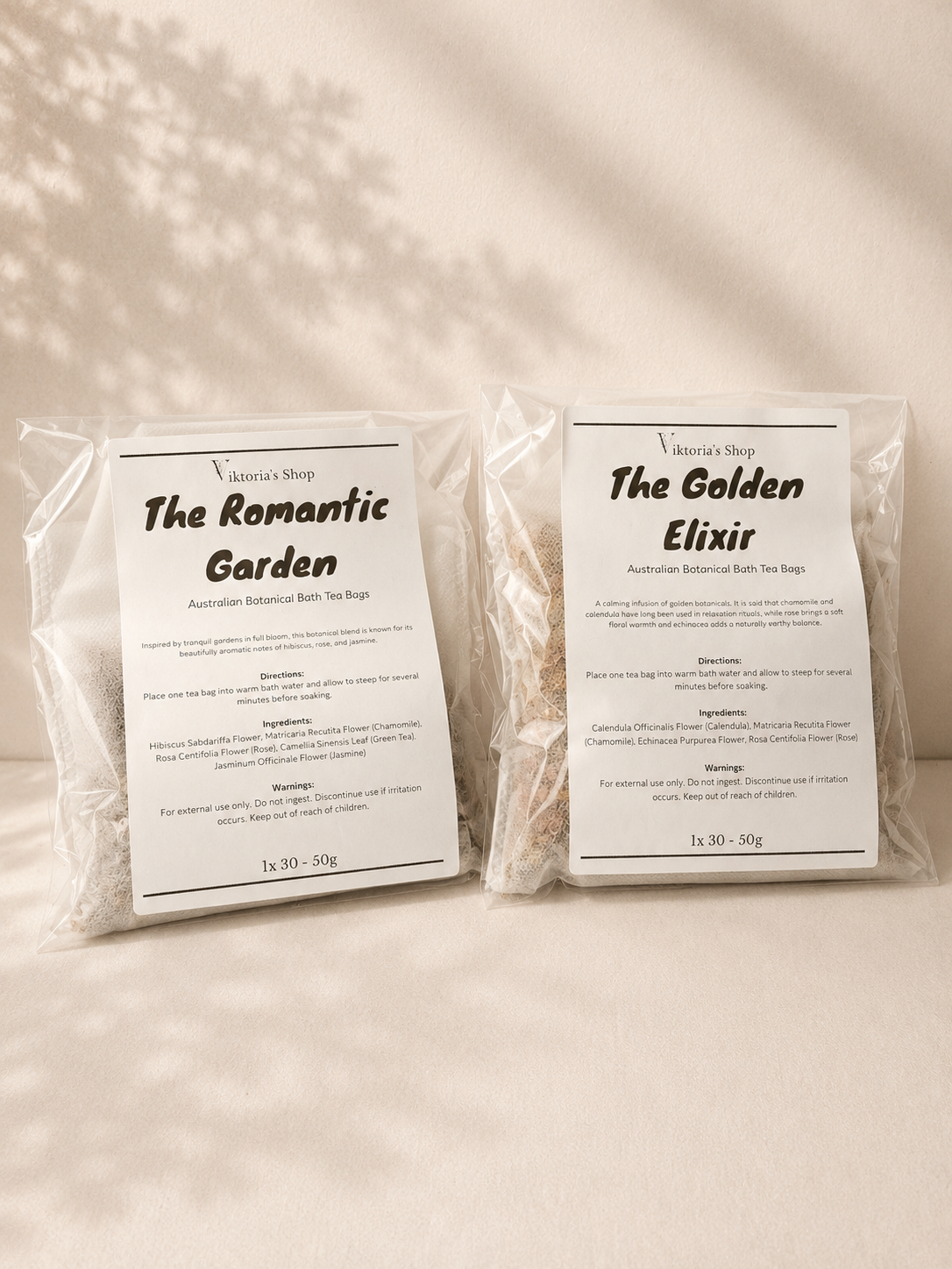 2 Luxurious Bath Tea Bags